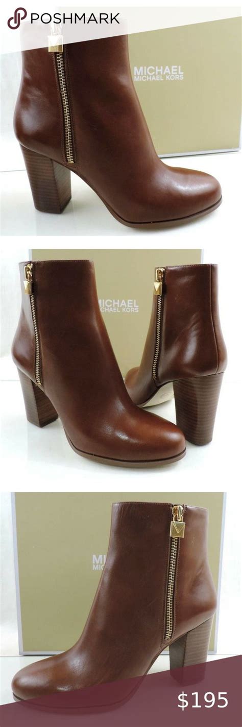 Womens Michael Kors Margaret Bootie Ankle BOOTS Leather 